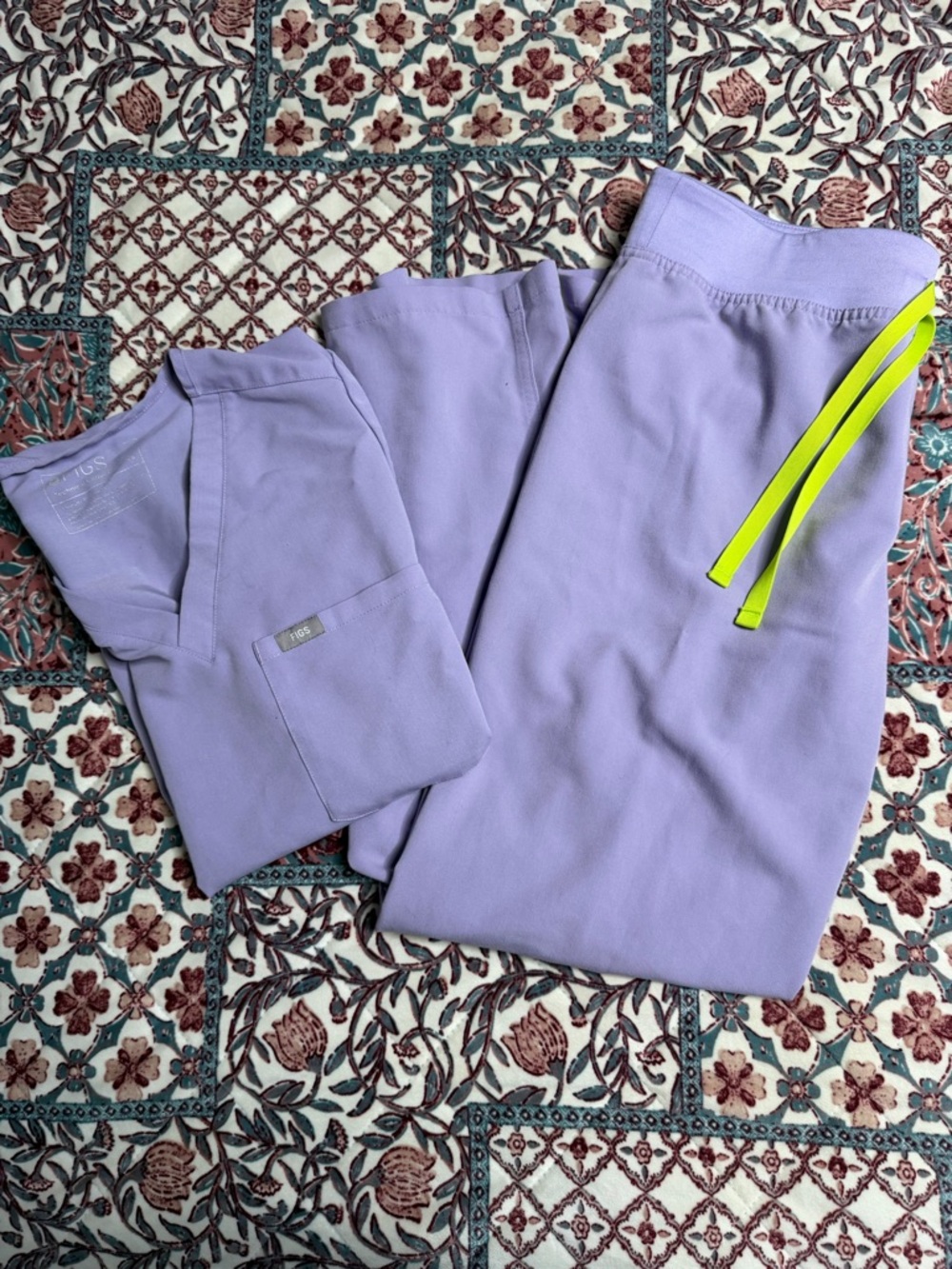 Petite Figs Lilac Scrubs